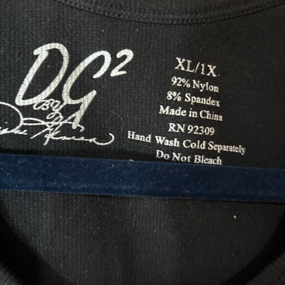 159 NEW DG-2 Diane Gilman Slimming Control Rib Tank Top Black In Color. XL/1X - Picture 4 of 7